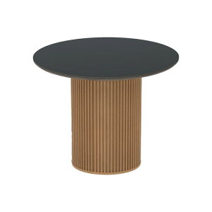 パモウナ ラウンドテーブル 幅90cm AX ブラック ライトグレー オリーブ 食卓テーブル ダイニングテーブル リブ脚 高さ 70cm フェニックス 完成品 高級感 シンプル モダン マット カフェ風 ジャ