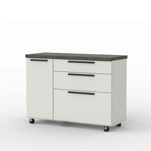 パモウナ 食器棚 幅120cm CW 完成品 キッチンカウンター 間仕切り おしゃれ カウンターワゴン 下台 レンジ台 収納 キャスター付き キッチンラック ロータイプ カウンター キッチンワゴン キッ