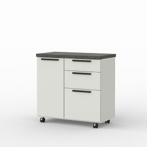 パモウナ 食器棚 幅90cm CW 完成品 キッチンカウンター 間仕切り おしゃれ カウンターワゴン 下台 レンジ台 収納 キャスター付き ワゴン ロータイプ キッチンワゴン キッチンボード ダイニン