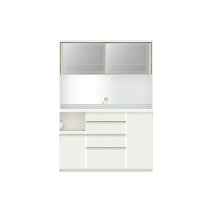 楽天市場】パモウナ 食器棚 幅140cm 奥行50cm 高さ198cm EC 完成品 棚 
