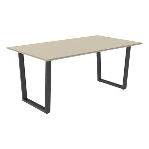 �p���E�i FX �_�C�j���O�e�[�u�� ��160cm ���s90cm Pamouna ���C�g�O���[ �u���b�N �ϔM ���� �H��e�[�u�� 4�l�|�� ����70cm �t�F�j�b�N�X �����i ������ �V���v�� ���_�� �}�b�g �� �� �X�`�[���r 