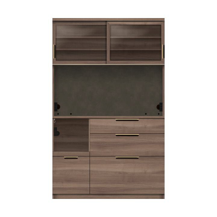 楽天市場】パモウナ 食器棚 幅120cm 奥行45cm 高さ194cm NW 完成品 棚 