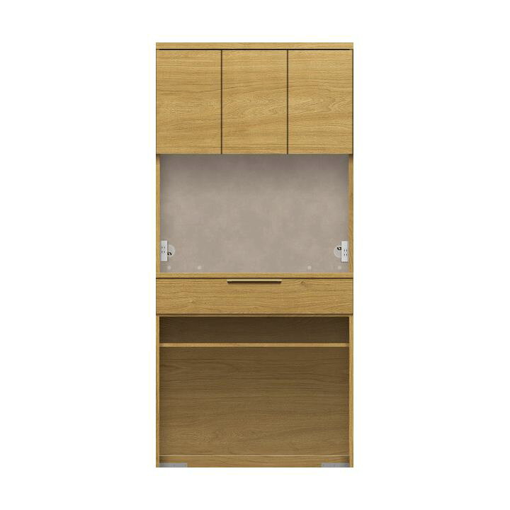 楽天市場】パモウナ 食器棚 幅90cm 奥行50cm 高さ194cm NW 完成品 棚 