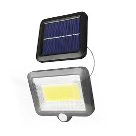 100LED ソーラーライト 分離型 明るい 5mコード付き COB型 太陽光 夜間自動点灯 IP65 防水 庭 駐車場 ガーデン 防犯 おすすめ おしゃれ