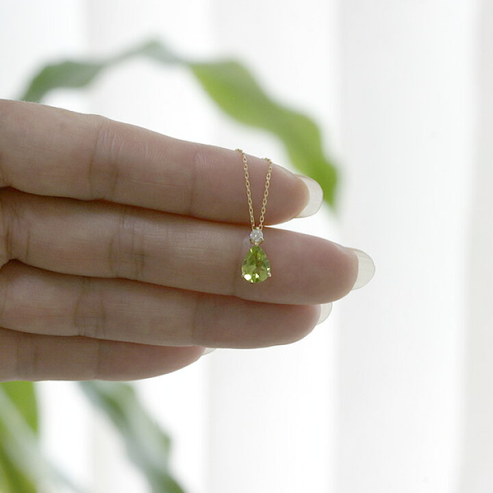 楽天市場】1ct ペリドット ネックレス プラチナ 【送料無料】 大粒 