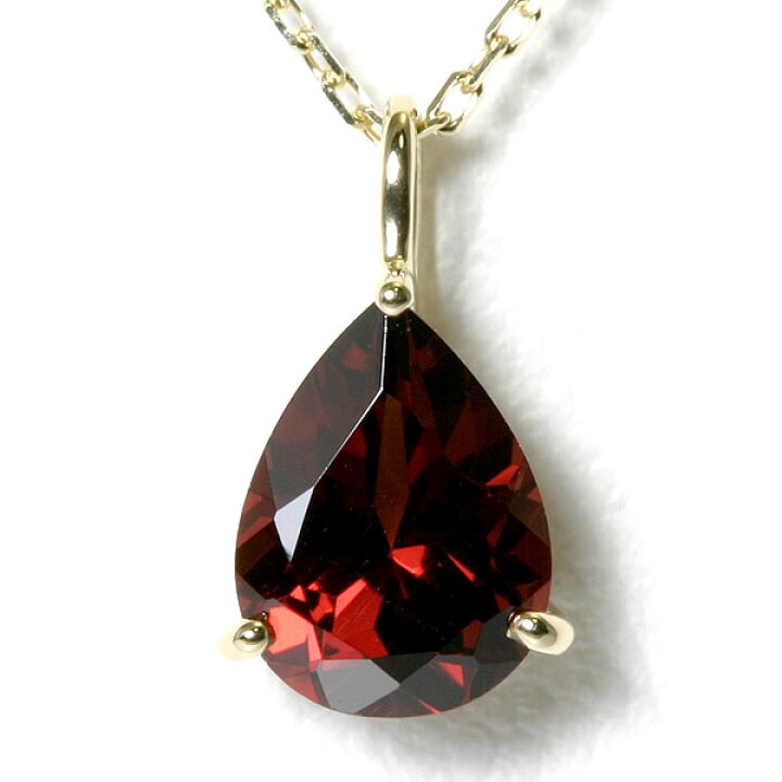 楽天市場】【ポイント2倍】ガーネット ペンダントトップ 1.4ct K18 