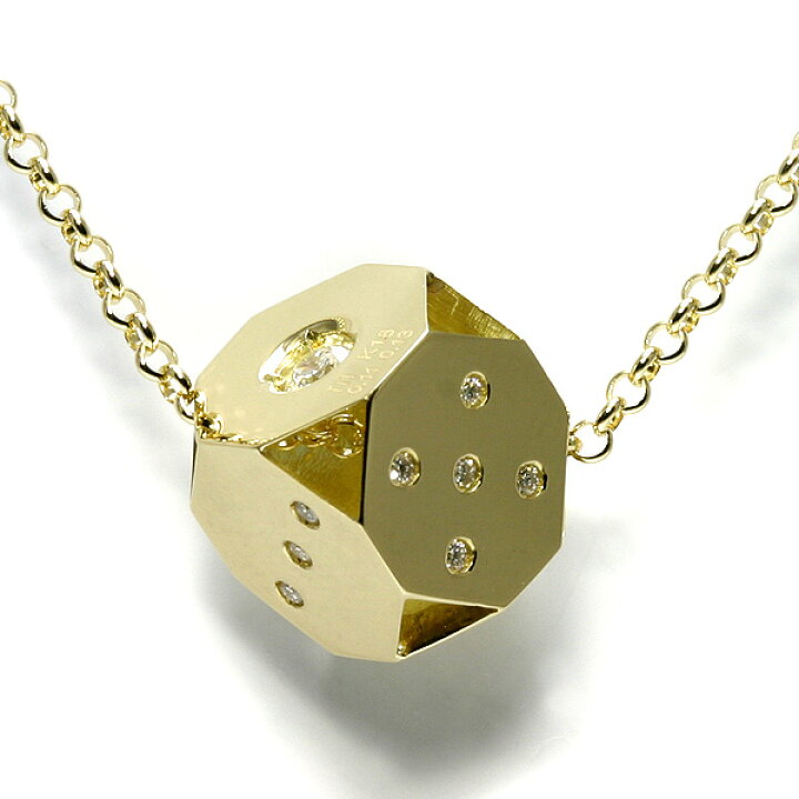 楽天市場 18金 ネックレス メンズ ダイス ダイヤモンド Modeal 送料無料 18k サイコロ K18 ゴールド 金 ブランド 男性 Chelsea Ave