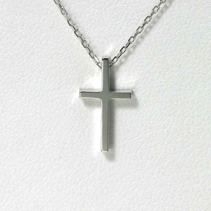 楽天市場】クロス ネックレス プラチナ 【送料無料】無垢 メンズ  