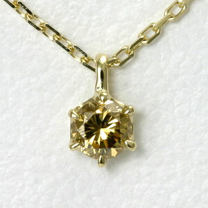 S[f_Ch lbNX 0.1ct K18 yz0.131ct FANCY VIVID ORANGE BROWN t@V[rrbhIWuE 18K ꗱ_C fB[X lbNX