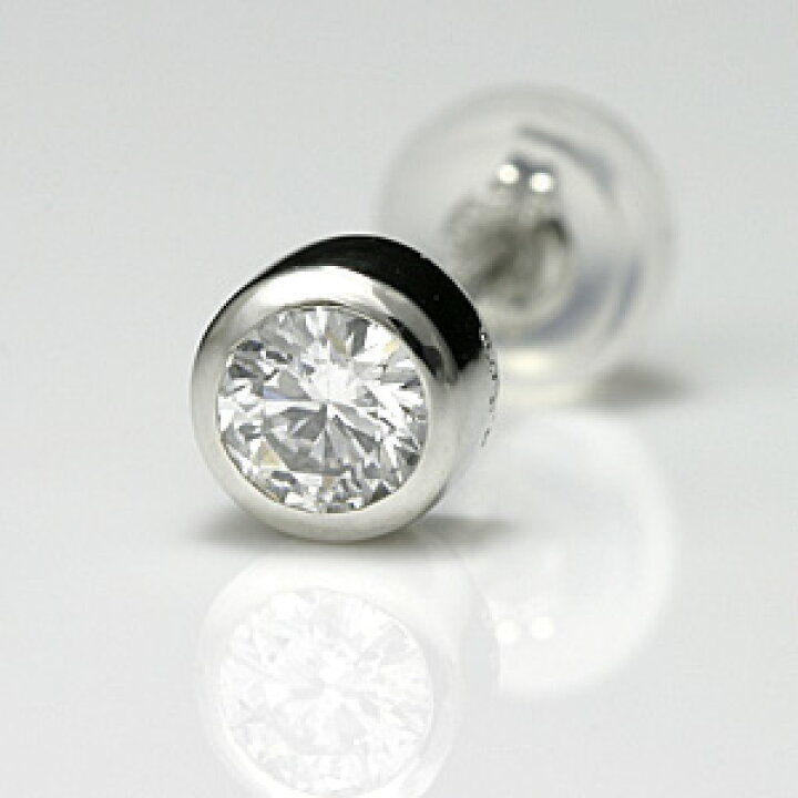 楽天市場】プラチナ メンズ ピアス ダイヤ Fカラー 0.217ct 片耳 