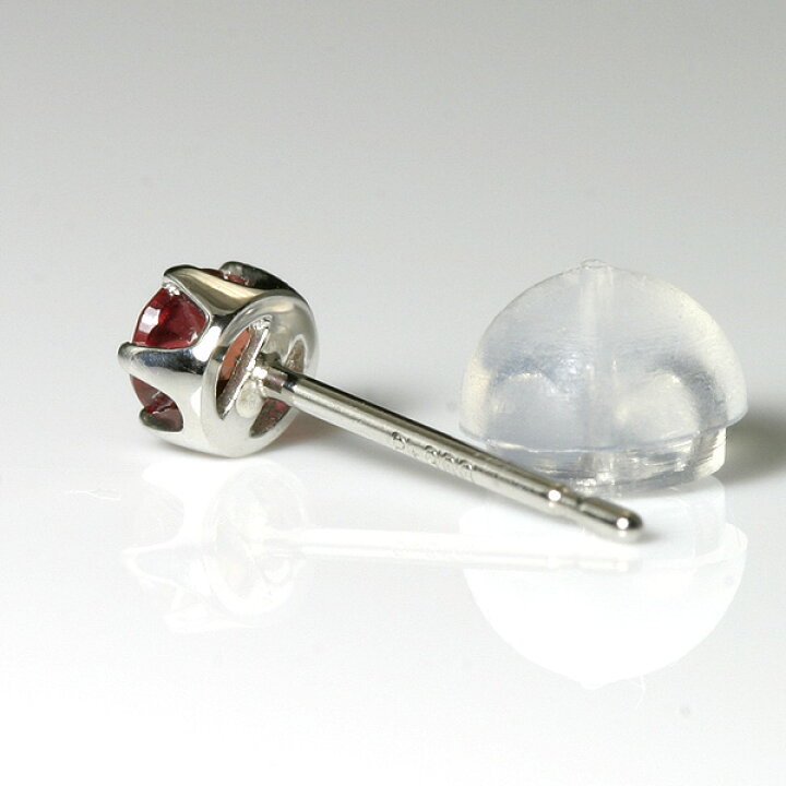 楽天市場】【ポイント2倍】オレンジサファイア 0.1ct ピアス メンズ 