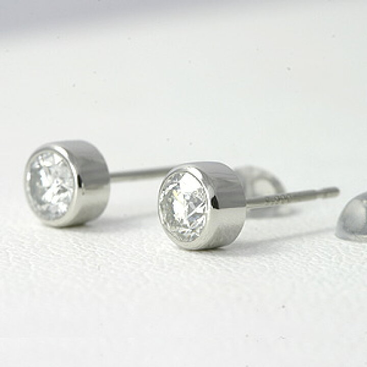 楽天市場】プラチナ ダイヤモンド ピアス TOTAL 0.4ct 宝石鑑別  