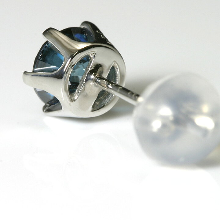 楽天市場】ブルーダイヤ 0.5ct VVS-2 メンズピアス プラチナ 片耳 