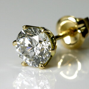 K18 YsAX GJ[ _Ch 0.5ct \[eBOt Ў sAX yz 0.550ct ꗱ_C sAX Y 18k _C 傫 S[h Vv 18 yMen's diamond piercez