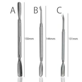 キューティクルプッシャー ステンレス メタルプッシャー　甘皮ケア ネイルケア【ネイル用】