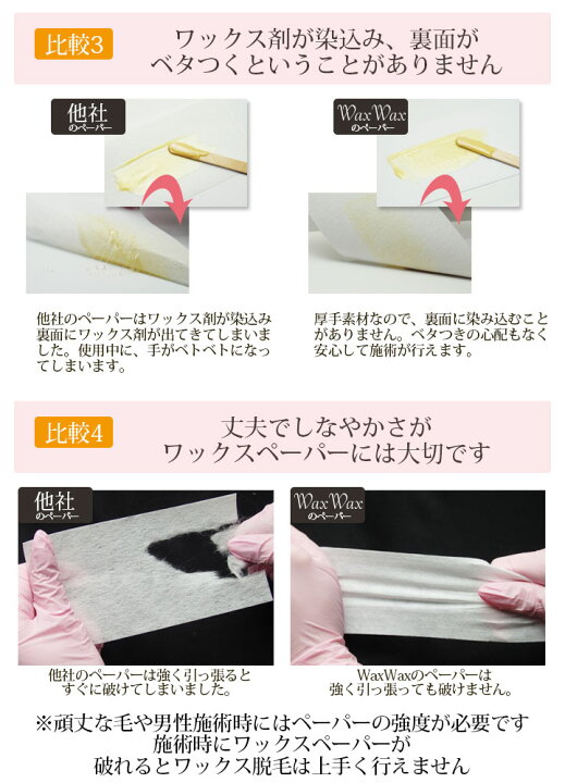 楽天市場】【WaxWax】ワックス脱毛ペーパー カットタイプ 200枚入 20個 