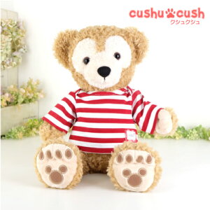 【 新作 】 ダッフィー シェリーメイ などの ぬいぐるみ用 コスチューム 洋服 ロンT 長袖 Tシャツ 【日本製 】服 着せ替え Sサイズ 【623s.赤ボーダーTシャツ単品】