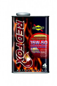 5̂|Cg10{SUNOCO REDFOX GWIC XmR IC FULL SYNTHETIC 15W-50 1LX10