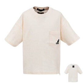 「25日23:59まで最大20％OFFクーポン有」KANGOL KIDS カンゴール 半袖Tシャツ 子供 半袖 Tシャツ 切り返し プリント 男の子 女の子 キッズ ジュニア ホワイト ブラック オレンジ グリーン ベージュ 120 130 140 150 160 夏 子供服 幼稚園 小学生 アウトドア 旅行