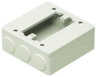 未来工業 PVK-ALN1PKM大型四角（浅型）PVKボックス（器具用）ミルキーホワイト送料無料