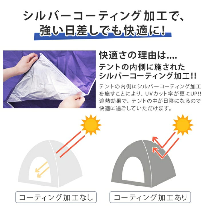 SALE【50%OFF】ワンタッチテント ポップアップテント フルクローズ 2人 3人用 UPF40 簡単 軽量 日よけ おうちキャンプ 庭 ベランピング ベランダ 室内 ピクニック 公園 キャンプ アウトドア レジャー SUNNY STORY ワンタッチ テント キッズテント 折りたたみ uv ... ワンタッチテント ピンク(無地)熱中症 紫外線対策 川 海水浴 ポップアップ