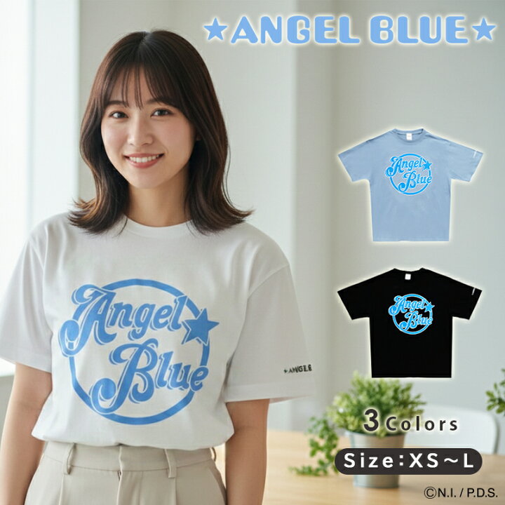 楽天市場】エンジェルブルー キャラクターTシャツ「半袖Tシャツ/丸ロゴ 