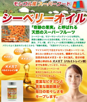 【スーパーセール】シーベリーオイル90粒サジーシーベリーサプリスーパーフード中高年健康美容ダイエット髪オメガ3オメガ6オメガ7オメガ9モンゴル産200種類以上の栄養素を持つ奇跡のフルーツ人気おすすめ