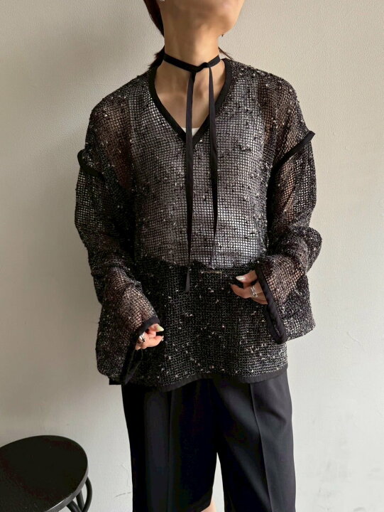 楽天市場】【即納】cafune カフネ mesh tweed 2way PO メッシュ 