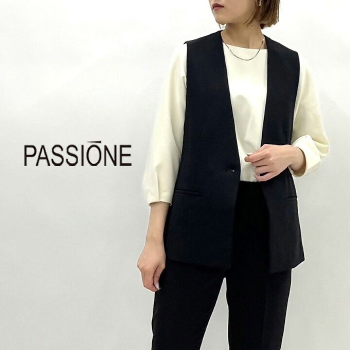 楽天市場】【即納】【2025春夏新作】PASSIONE パシオーネ ノーカラー 