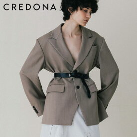 【即納】【2025秋冬新作】CREDONA クレドナ 【THE C】ICHIGUN JACKETイチグンジャケット テーラードジャケット テーラード ジャケット ロングジャケット アウター ライトアウター レディース ゆったり オーバーサイズ ロング ロング丈 1425501373