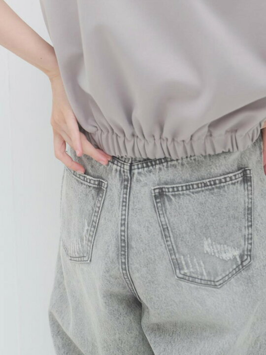 楽天市場】【即納】【再入荷】YENN イエン デニム ワイド タックパンツ  