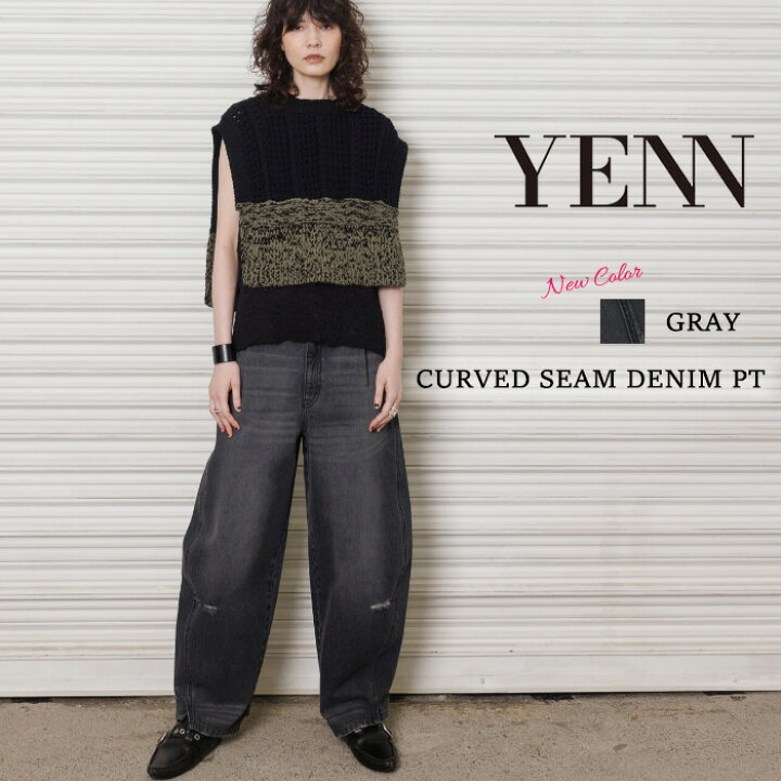 楽天市場】【即納】【2024秋冬新作】YENN イエン カーブデニム デニム  
