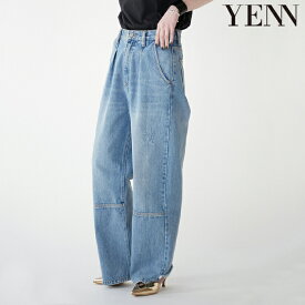 【期間限定P10倍】【即納】【再販】YENN イエン HIGHRISE TUCKWIDE PT ハイライズタックワイドパンツ デニム ワイド タックパンツ デニムパンツ ワイドデニム ワイドパンツ デニム タックデニム タックワイド タックワイドデニム