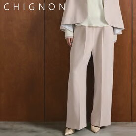 【即納】【2026春夏新作】CHIGNON シニヨン ベルト付きワイドパンツ ベルト付き ワイドパンツ ワイド パンツ ロングパンツ きれいめ オケージョン セレモニー 3856-445