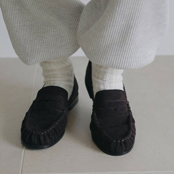 【予約】【8月下旬～9月上旬入荷予定】anuke アンヌーク Gather Loafers ギャザーローファー ギャザー ローファー 船曳ひろみ 62621006
