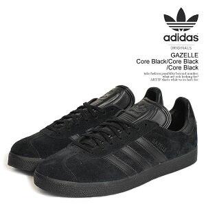 �A�f�B�_�X �I���W�i���X �X�j�[�J�[ adidas Originals GAZELLE Core Black/Core Black/Core Black �����Y �K�[�� �T�b�J�[�V���[�Y �������� �X�g���[�g