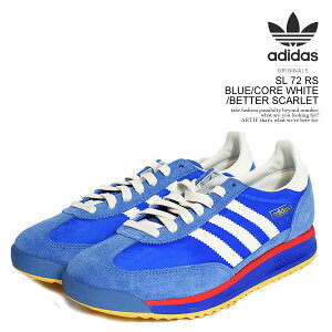 �A�f�B�_�X �I���W�i���X �X�j�[�J�[ adidas Originals SL 72 RS BLUE/CORE WHITE/BETTER SCARLET �����Y �G�X�G��72 �����j���O�V���[�Y �������� �X�g���[�g