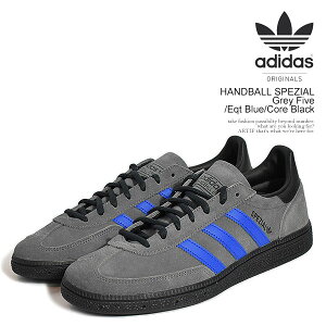 �A�f�B�_�X �I���W�i���X �X�j�[�J�[ adidas Originals HANDBALL SPEZIAL Grey Five/Eqt Blue/Core Black �����Y �X�y�c�B�A�� �n���h�{�[���V���[�Y �������� �X�g���[�g