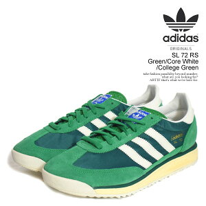 �A�f�B�_�X �I���W�i���X �X�j�[�J�[ adidas Originals SL 72 RS Green/Core White/College Green �����Y �G�X�G��72 �����j���O�V���[�Y �������� �X�g���[�g