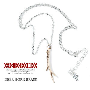 �A�j�}���A �l�b�N���X ANIMALIA DEER HORN-BRASS animal-ac45
