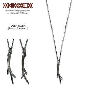 �A�j�}���A �l�b�N���X ANIMALIA DEER HORN-BLACK titanium�y�X�g���[�g�n �t�@�b�V�����z
