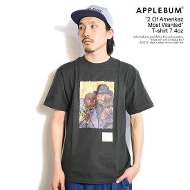 アップルバム Tシャツ APPLEBUM ”2 Of Amerikaz Most Wanted” T-shirt メンズ 半袖 クルーネックTシャツ ヘビーオンス 送料無料 ストリート