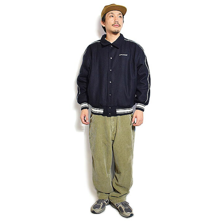 楽天市場】アップルバム ジャケット APPLEBUM Collared Melton Stadium 
