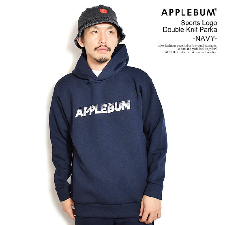 楽天市場】アップルバム パーカー APPLEBUM Sports Logo Double Knit  