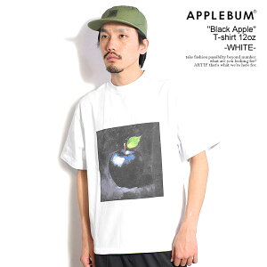 �A�b�v���o�� T�V���c APPLEBUM BLACK APPLE T-SHIRT 12oz -WHITE- �����Y ���� �w�r�[�I���X �������� �X�g���[�g