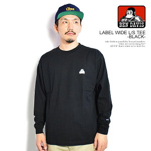 �x���f�C�r�X T�V���c BEN DAVIS LABEL WIDE L/S TEE -BLACK- �����Y ���� ����T ���ST�V���c �������� �X�g���[�g