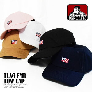�x���f�C�r�X �L���b�v BEN DAVIS FLAG EMB LOW CAP�y�X�g���[�g�n �t�@�b�V�����z