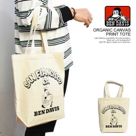 ベンデイビス トートバッグ BEN DAVIS ORGANIC CANVAS PRINT TOTE メンズ バッグ エコバッグ キャンバス ストリート