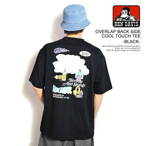 30��OFF SALE �Z�[�� �x���f�C�r�X T�V���c BEN DAVIS OVERLAP BACK SIDE COOL TOUCH TEE -BLACK- �����Y ����T�V���c �I�[�o�[�T�C�Y �X�g���[�g