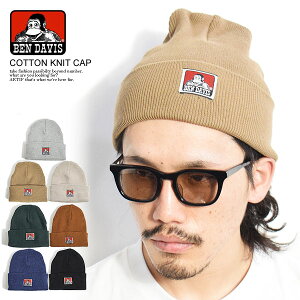 BEN DAVIS �x���f�C�r�X �j�b�g�L���b�v �j�b�g�X �r�[�j�[ �R�b�g���j�b�g�L���b�v COTTON KNIT CAP �����Y �������